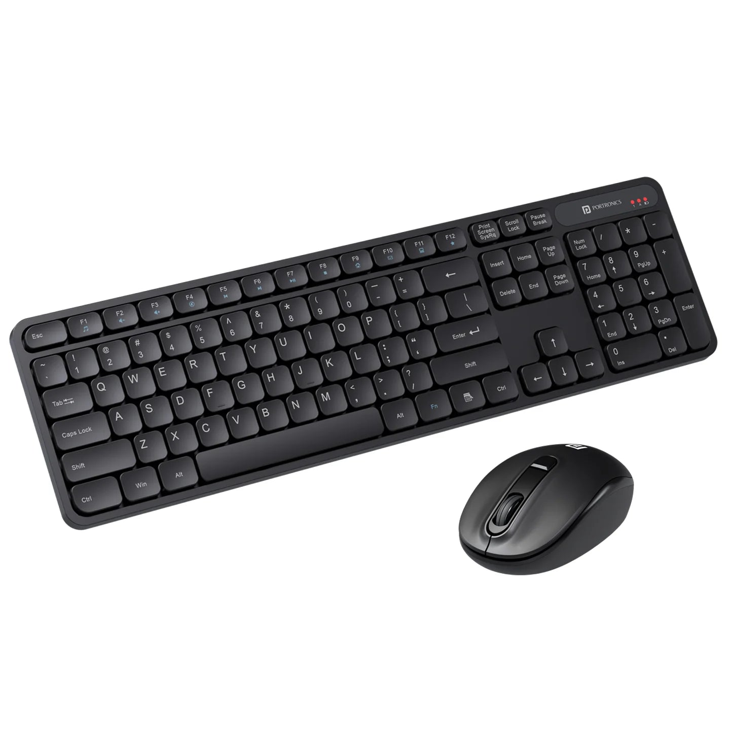 PORTRONICS Key 8 Combo Wireless Keyboard & Mouse Combo | Wireless Keyboard & Mouse Combo