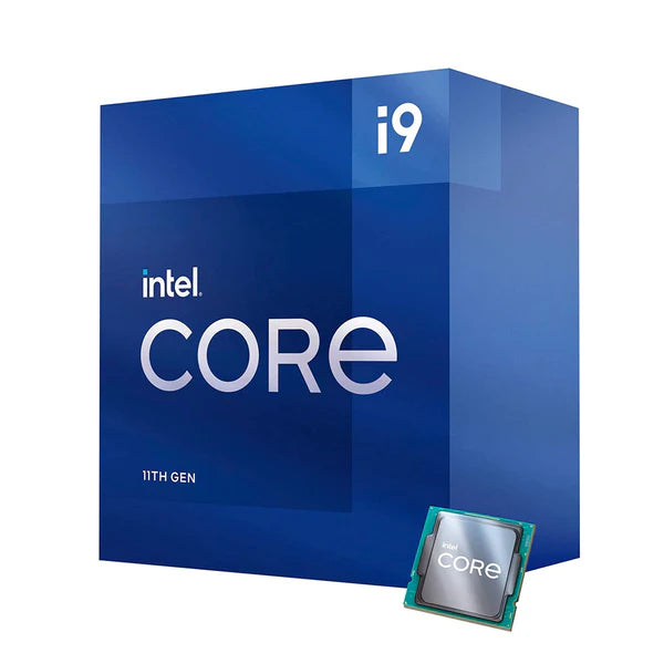 Intel Core i9-11900 Processor - LGA-1200, 8 Cores, 16 Threads, 2.5 GHz Base Frequency, 5.2 GHz Turbo Boost, 14nm Fabrication Process, Intel UHD Graphics 750, DDR4-3200 Memory Support