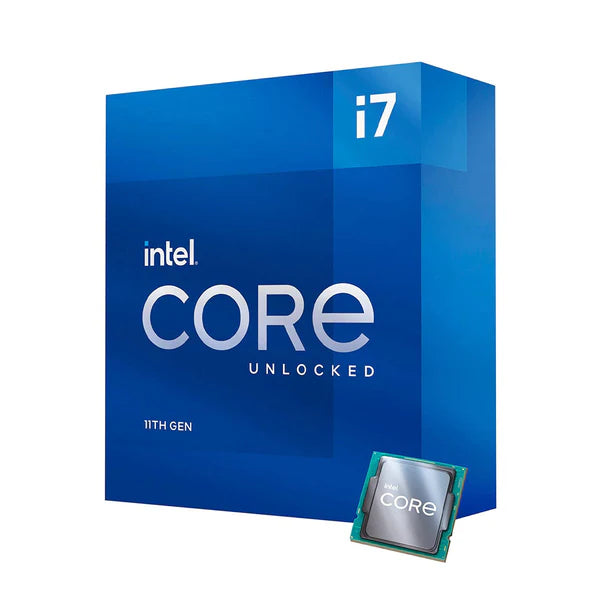 Intel Core i7-11700K 8-Core Desktop Processor LGA-1200 CPU with Turbo Boost up to 5.0 GHz, 16 MB Cache, and Intel UHD Graphics 750 - 14nm Fabrication Process, DDR4-3200 Memory Support, and PCI Express 4.0