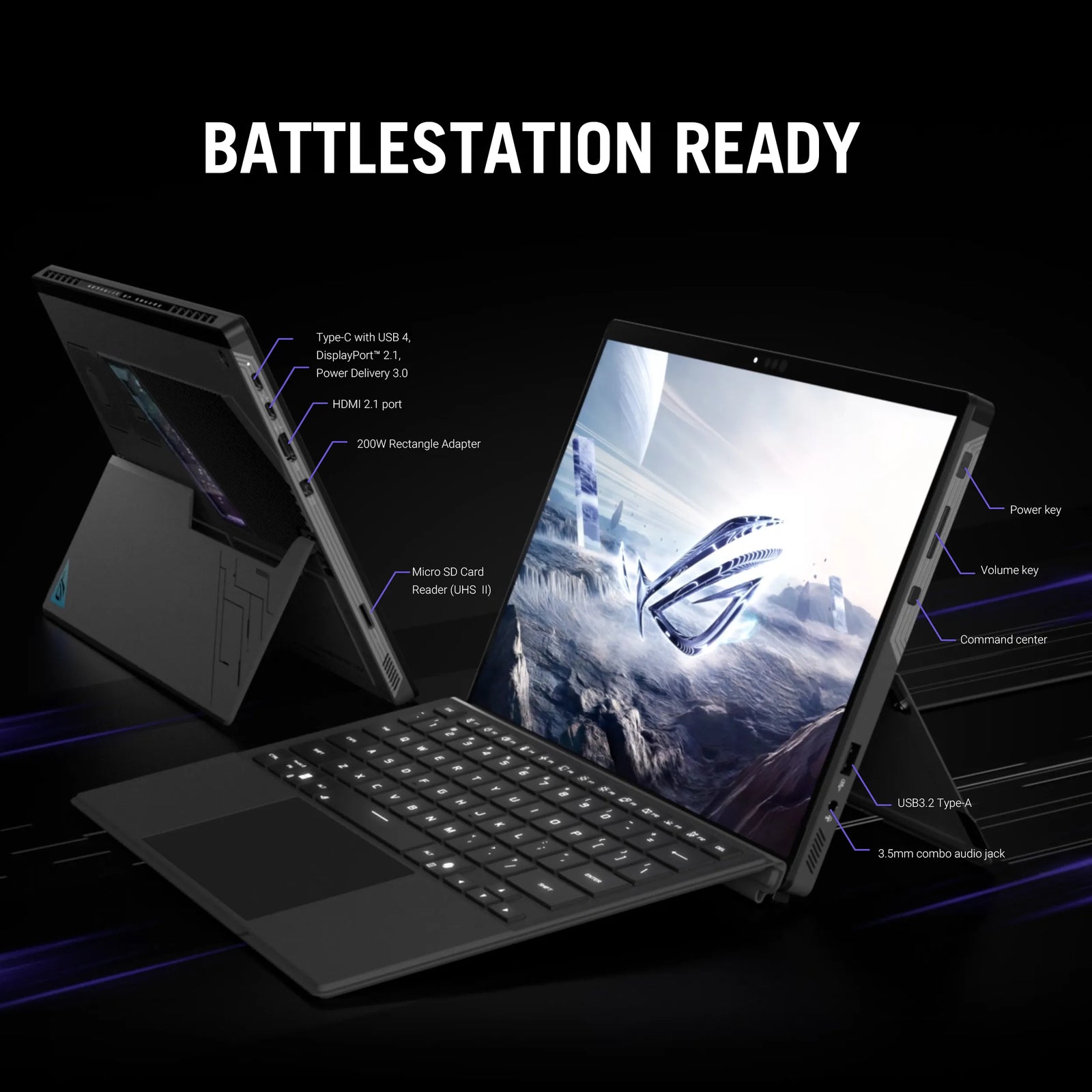Asus ROG Flow Z13, Gaming Laptop, AMD Ryzen AI MAX 390, AMD Radeon Graphics, 32GB, 1TB PCIe® 4.0 NVMe™ M.2 SSD, 34.03 cms (13.4), Touch 2.5K, GZ302EA-RU420WS - | Buy Online at Shwetha Computers