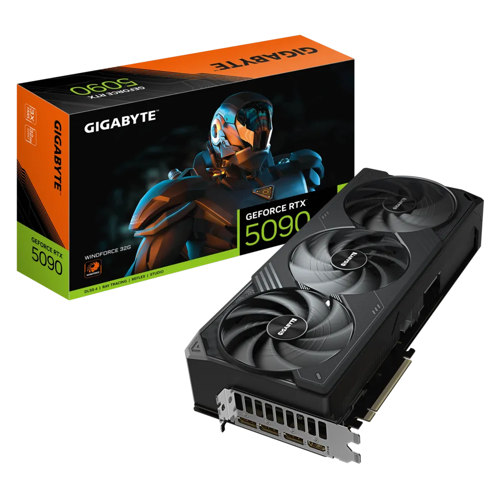 Gigabyte GeForce RTX 5090 WINDFORCE 32GB GDDR7 Graphics Card - | Buy Online at Shwetha Computers