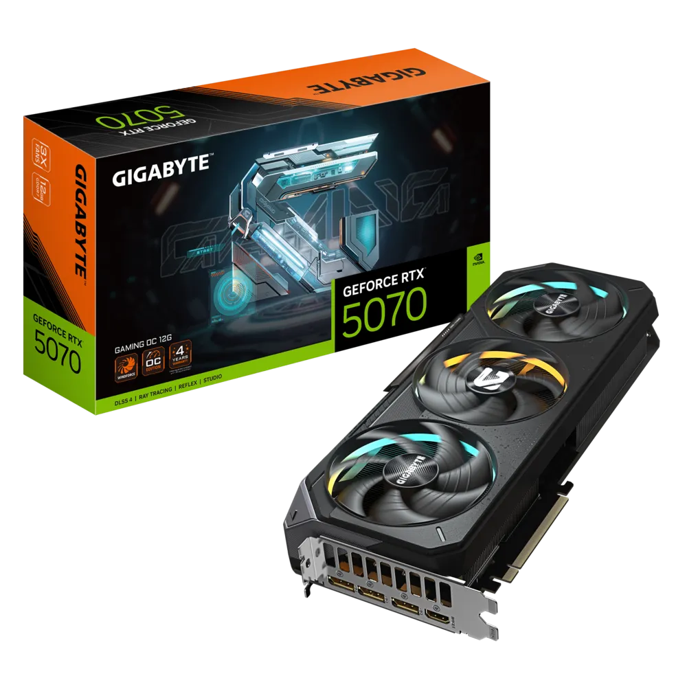 Gigabyte GeForce RTX 5070 GAMING OC 12GB GDDR7 Graphics Card - | Buy Online at Shwetha Computers