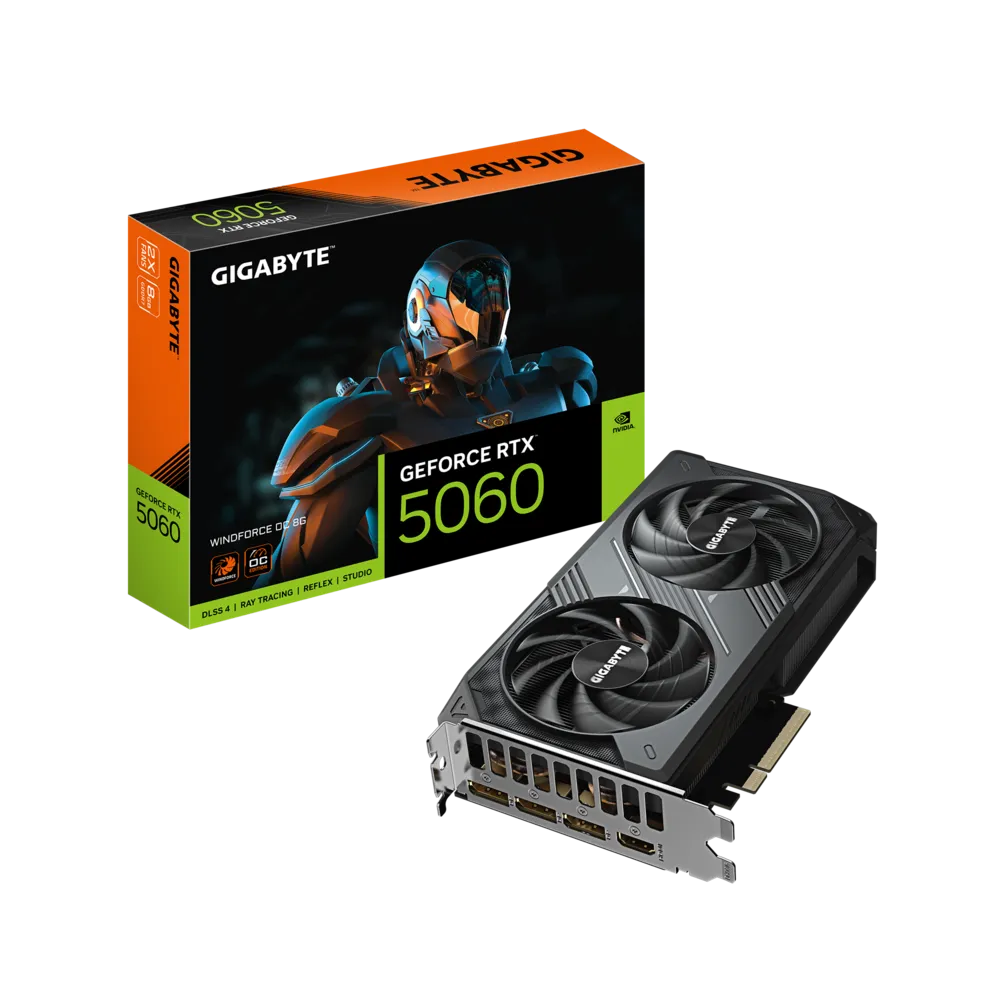 Gigabyte GeForce RTX 5060 WINDFORCE OC 8GB GDDR7 Graphics Card