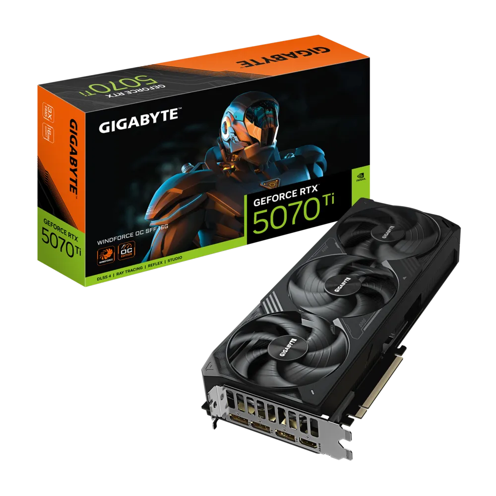 Gigabyte GeForce RTX 5070 Ti WINDFORCE OC SFF 16GB GDDR7 Graphics Card - | Buy Online at Shwetha Computers