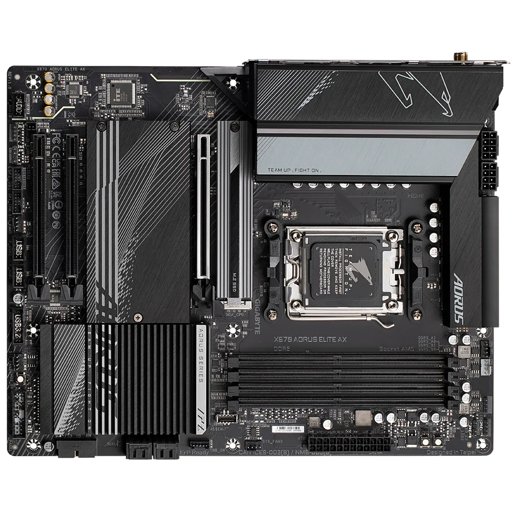 Gigabyte X670 AORUS ELITE AX DDR5 AM5 ATX Motherboard