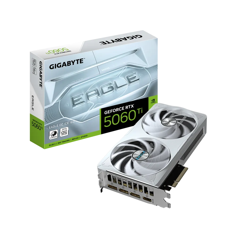 Gigabyte GeForce RTX™ 5060 Ti EAGLE OC ICE 16GB GDDR7 Graphics Card - | Buy Online at Shwetha Computers