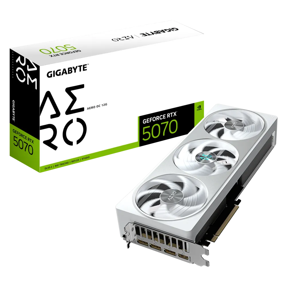 Gigabyte GeForce RTX 5070 AERO OC 12GB GDDR7 Graphics Card - | Buy Online at Shwetha Computers