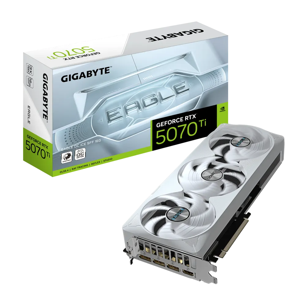 Gigabyte RTX 5070 Ti EAGLE OC ICE SFF 16G GDDR7 Graphics Card