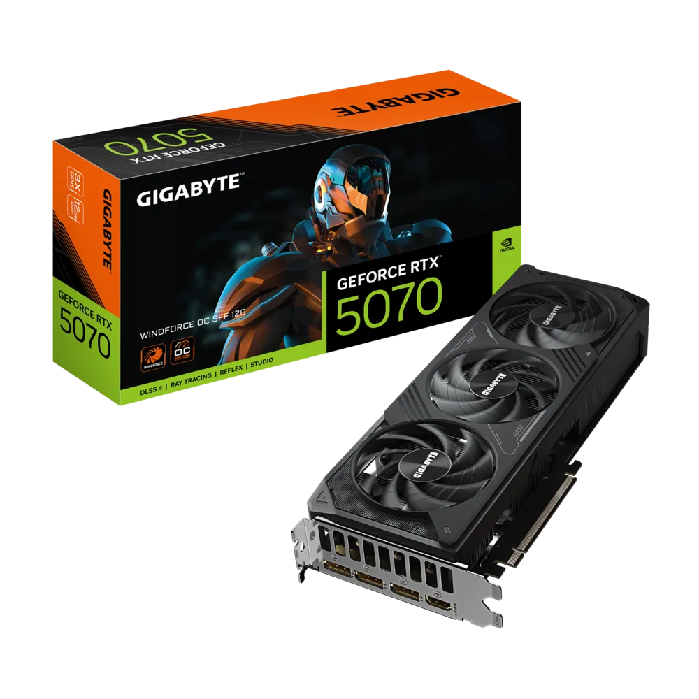 Gigabyte GeForce RTX 5070 WINDFORCE OC SFF 12GB GDDR7 Graphics Card