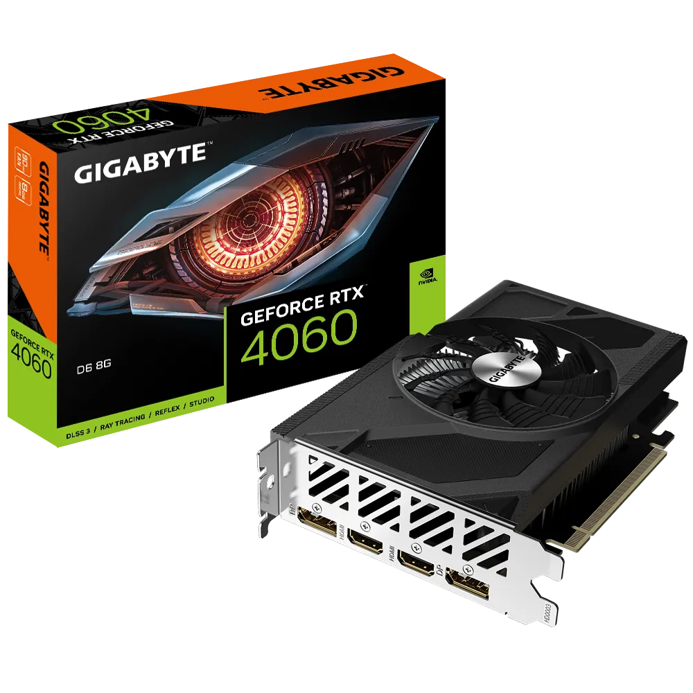 Gigabyte GeForce RTX 4060 D6 8GB GDDR6 Graphics Card
