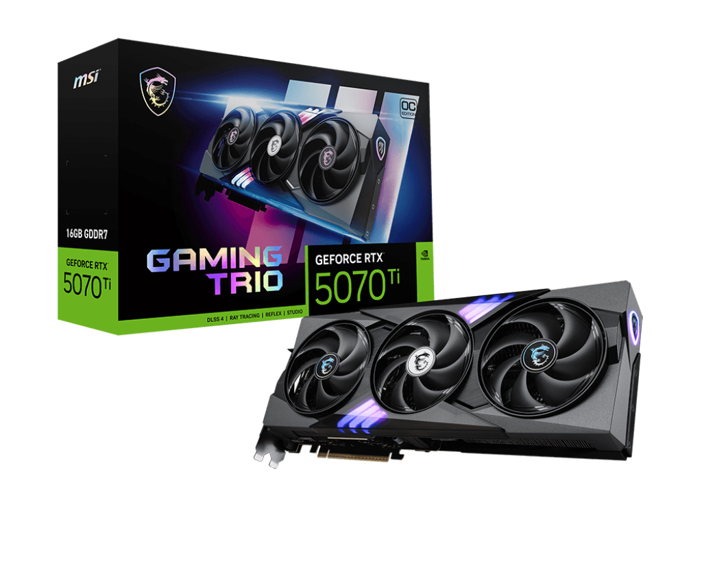 MSI GeForce RTX 5070 Ti 16G GDDR7 Gaming Trio OC Plus Graphics Card - | Buy Online at Shwetha Computers