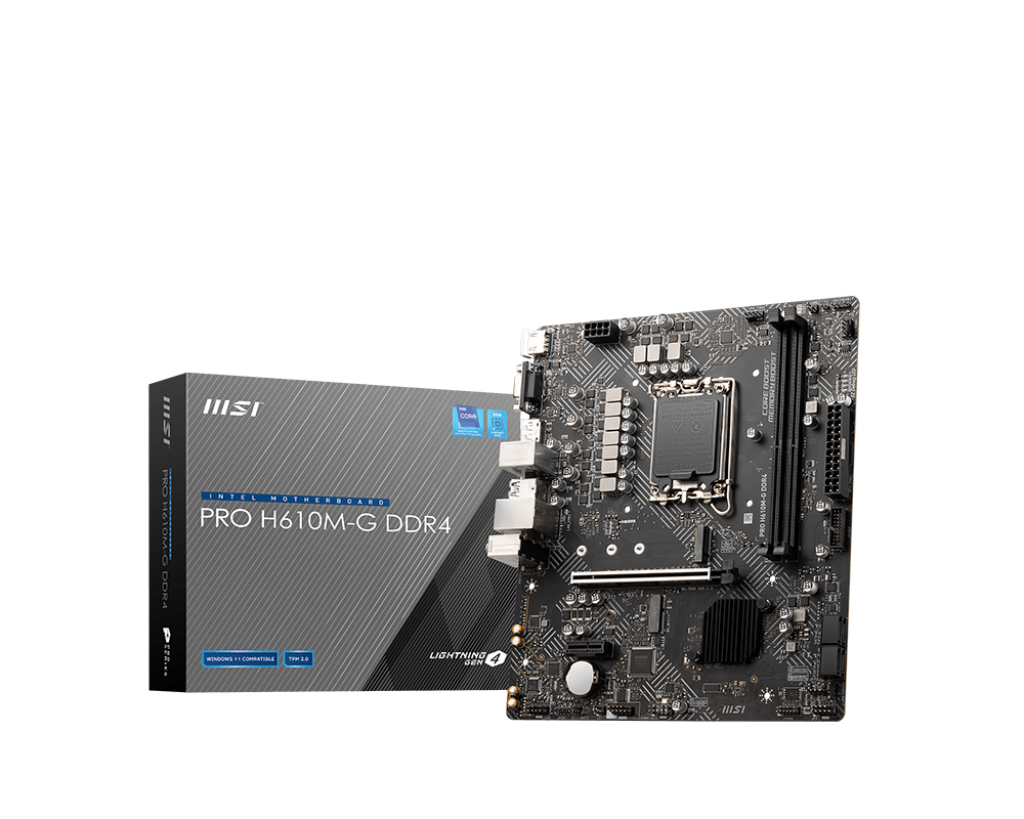 MSI PRO H610M-G DDR4 Motherboard - | Buy Online at Shwetha Computers