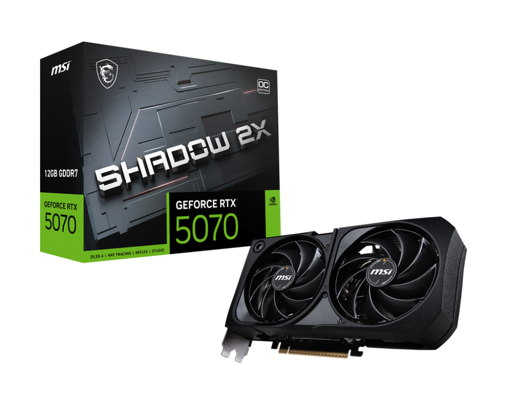 MSI GeForce RTX 5070 12G Shadow 2X OC Graphics Card