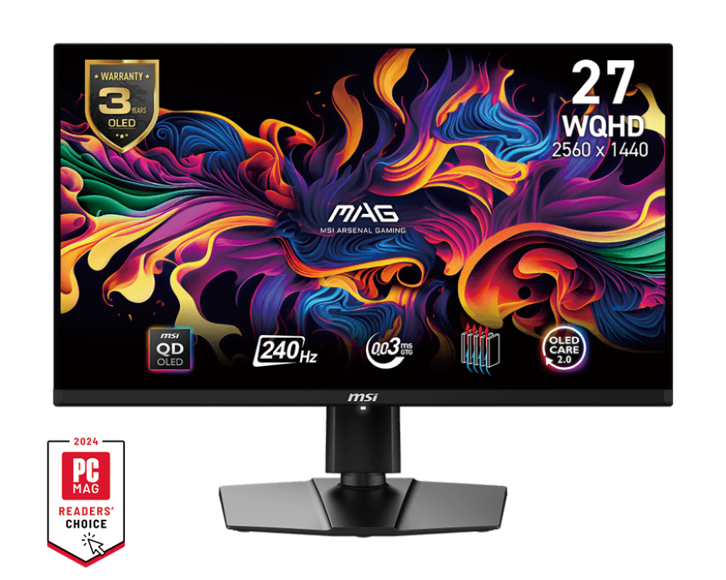 MSI MAG 271QPX QD-OLED E2 26.5“ WQHD, Gaming Monitor