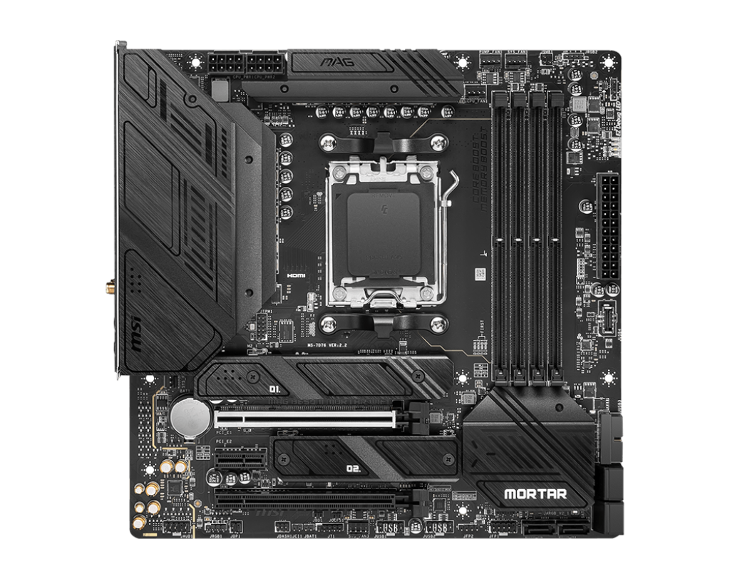 MSI MAG B650M MORTAR WIFI Motherboard - AMD Ryzen Support