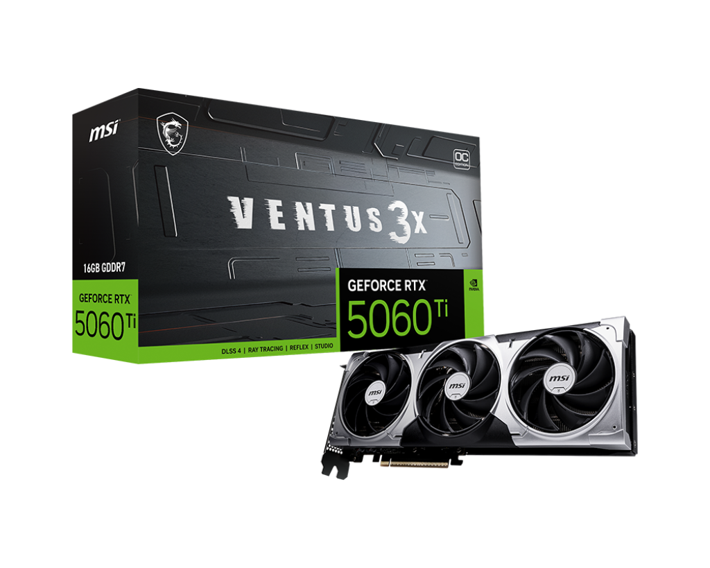 MSI GeForce RTX 5060 Ti 16G VENTUS 3X OC