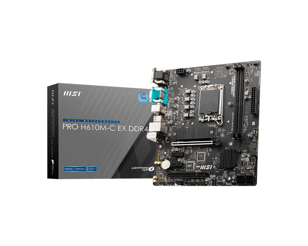 MSI Pro H610M-C EX DDR4 Motherboard - | Buy Online at Shwetha Computers