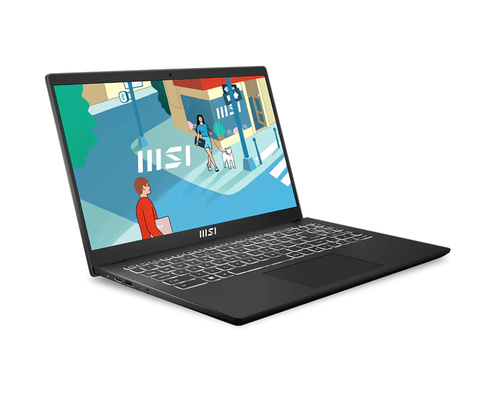 MSI Modern 15 H Gaming Laptop Intel Core i7-13620H processor, Intel UHD Graphics, 8x2GB, 512GB SSD, 15.6