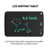 PORTRONICS Ruffpad 8.5M Multicolor LCD Writing Pad | Multicolor LCD | One-Tap Erase | 8,5 Inches Screen | Smart Lock