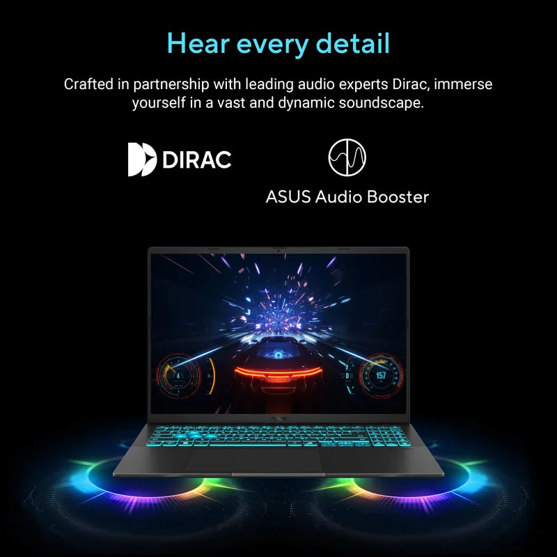 ASUS Gaming V16, Intel Core 7 Processor 240H , RTX 4040 6GB, 16GB, 512GB M.2 NVMe PCIe 4.0 SSD, 16.0