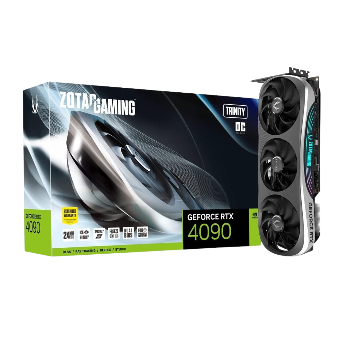 ZOTAC GAMING GEFORCE RTX 4090 TRINITY 24GB GDDR6X 384BIT 2520/21000 HDCP Three DP HDMI Premium Pack