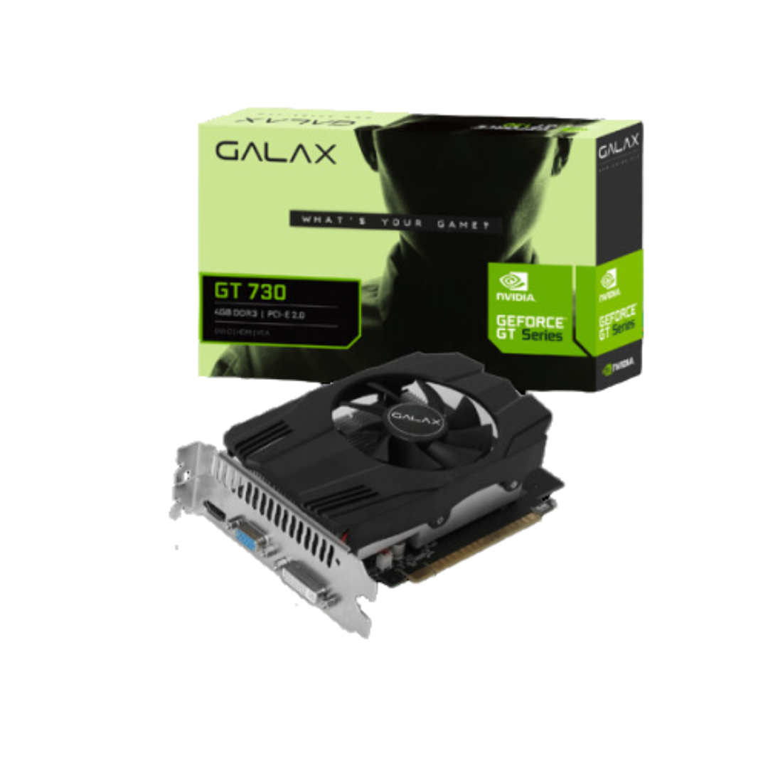Galax GT 730 LP 4GB DDR3 Graphics Card - 128-bit, PCI-E 2.0 x8, 4096x2160@24Hz