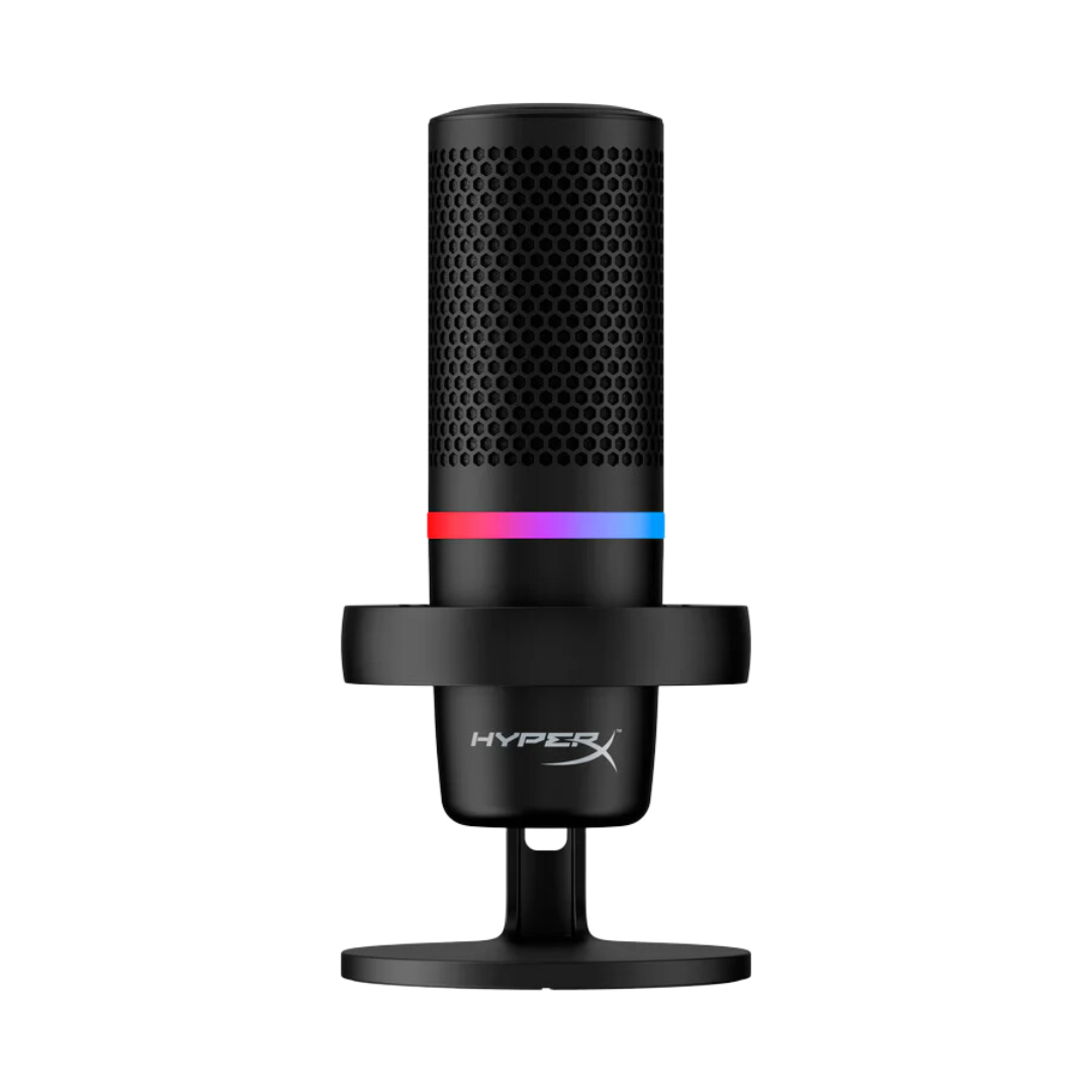 HyperX DuoCast RGB USB Condenser Microphone (Black) - Cardioid & Omnidirectional, 20Hz-20kHz Frequency Response