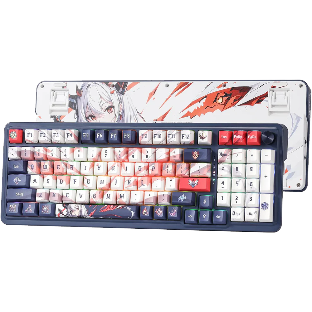 Redragon Eisa Pro K686 Pro Wired+2.4Ghz+BT Mechanical Keyboard Anime Theme (Custom Hi-Fi Linear Switch) - | Buy Online at Shwetha Computers