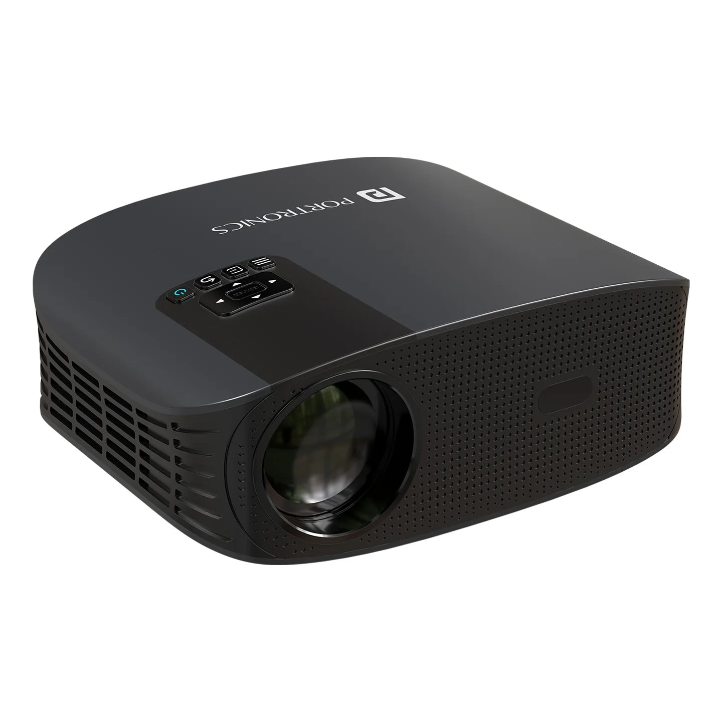 PORTRONICS Beem 490 6000 Lumens Smart Led Projector | Streaming Apps | 1080p Full HD | 6000 Lumens | 5W Speaker