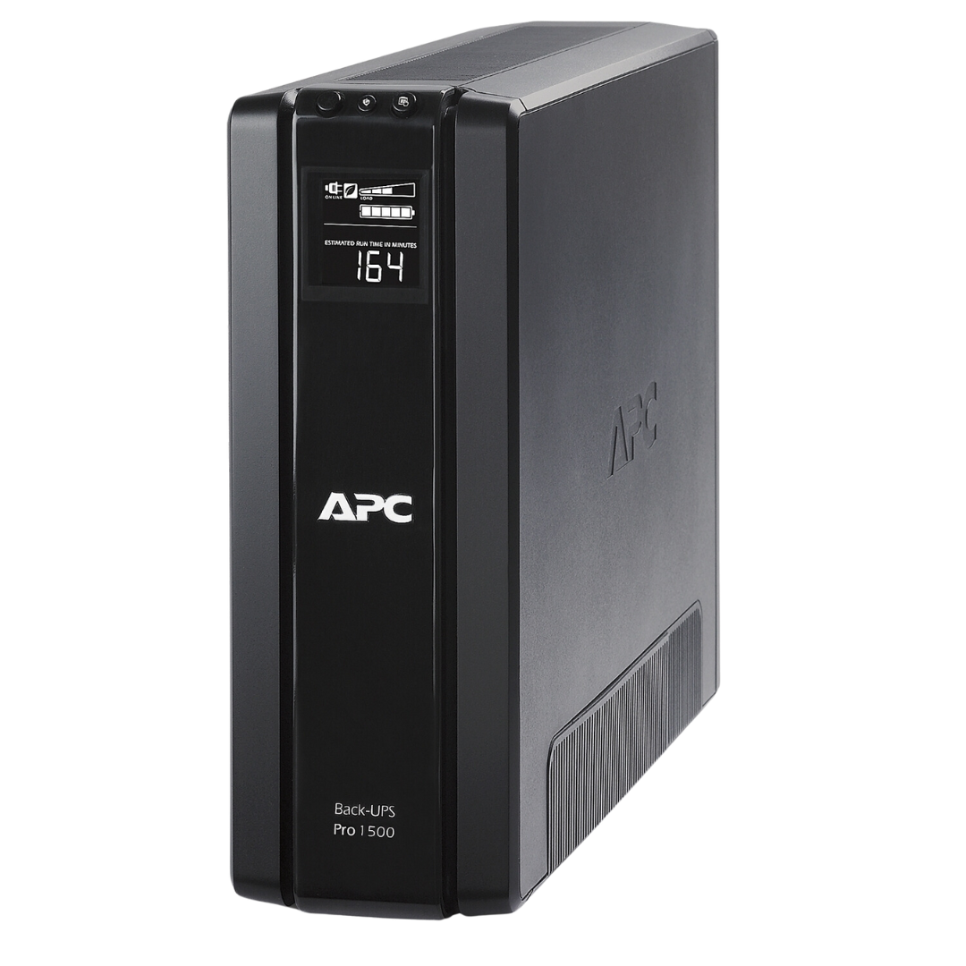 APC Back-UPS Pro, 1500VA/865W, Tower, 230V, 6x 6A Indian outlets, AVR, LCD, User Replaceable Battery