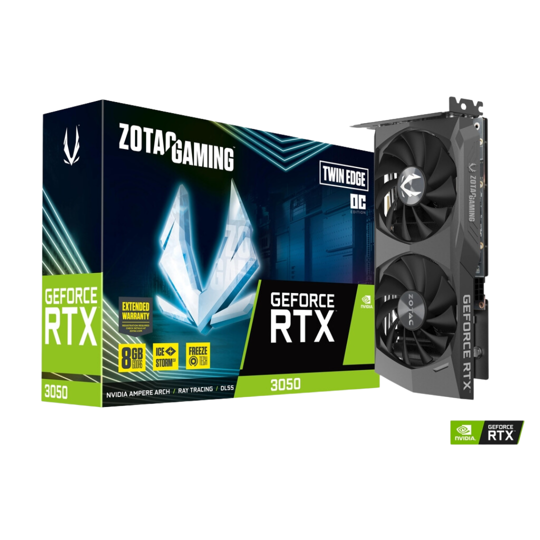 ZOTAC GAMING GEFORCE RTX 3050 Twin Edge 8GB GDDR6 Graphic Card