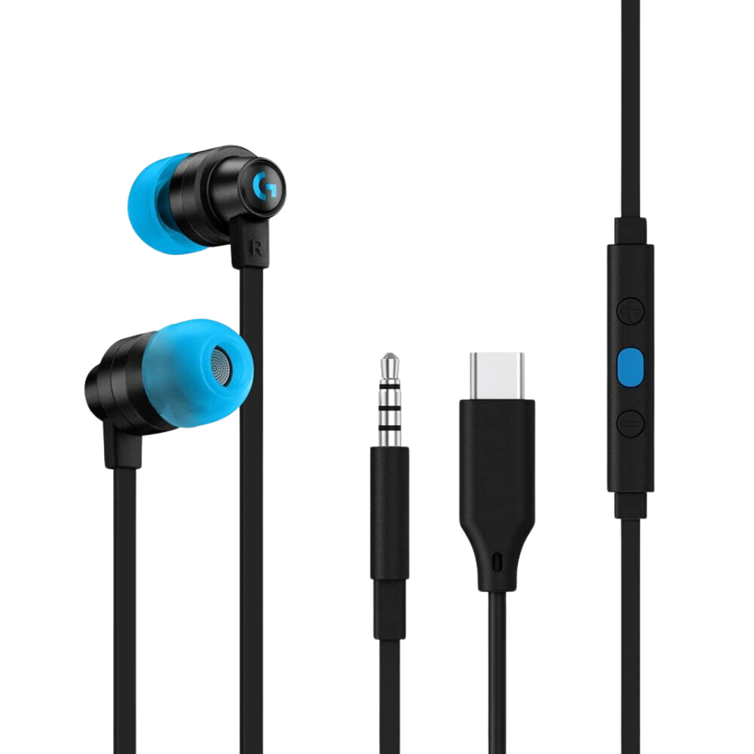 Logitech G333 Wired Dual Driver Earphones with Mic (Black)