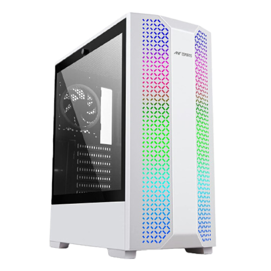 Ant Esports ICE-280TGW ATX Mid Tower with 3 Front Fans