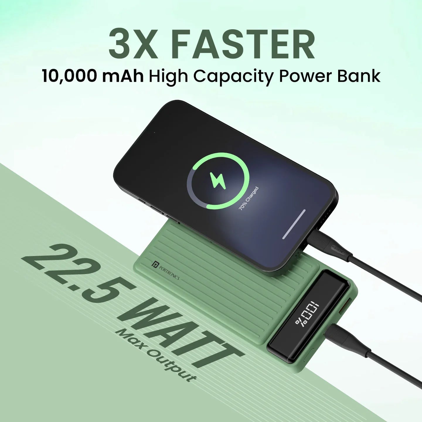 PORTRONICS Luxcell B Powerbank 10000 mAH | BIS Certified | Compact |Dual Port - | Buy Online at Shwetha Computers