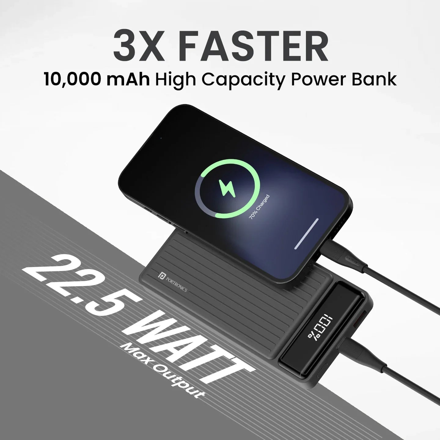 PORTRONICS Luxcell B Powerbank 10000 mAH | BIS Certified | Compact |Dual Port - | Buy Online at Shwetha Computers