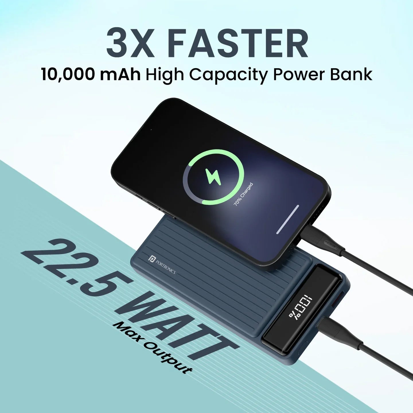 PORTRONICS Luxcell B Powerbank 10000 mAH | BIS Certified | Compact |Dual Port - | Buy Online at Shwetha Computers