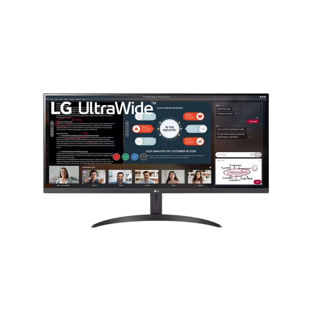 LG 34WP500 Ultrawide IPS Monitor with 2 HDMI and DP Port