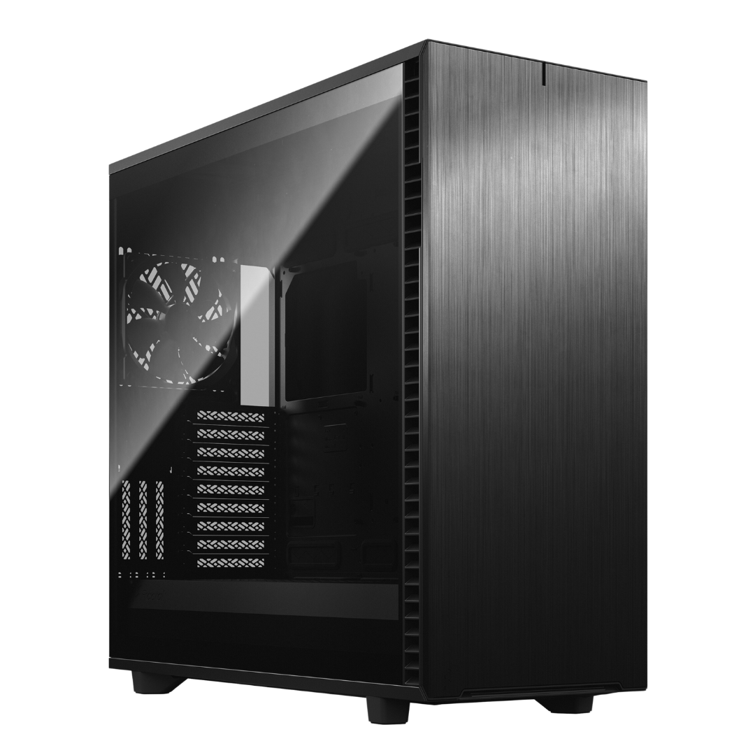 Fractal Design Define 7 XL Black Solid Cabinet with 18 Drive Positions, USB 3.1 Gen 2 Type-C Port, and 11 Fan Mounts