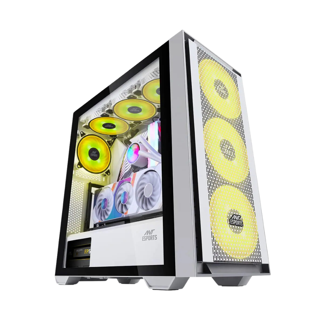 Ant Esports 690 Air White E-ATX ATX Micro-ATX Mini ITX Cabinet