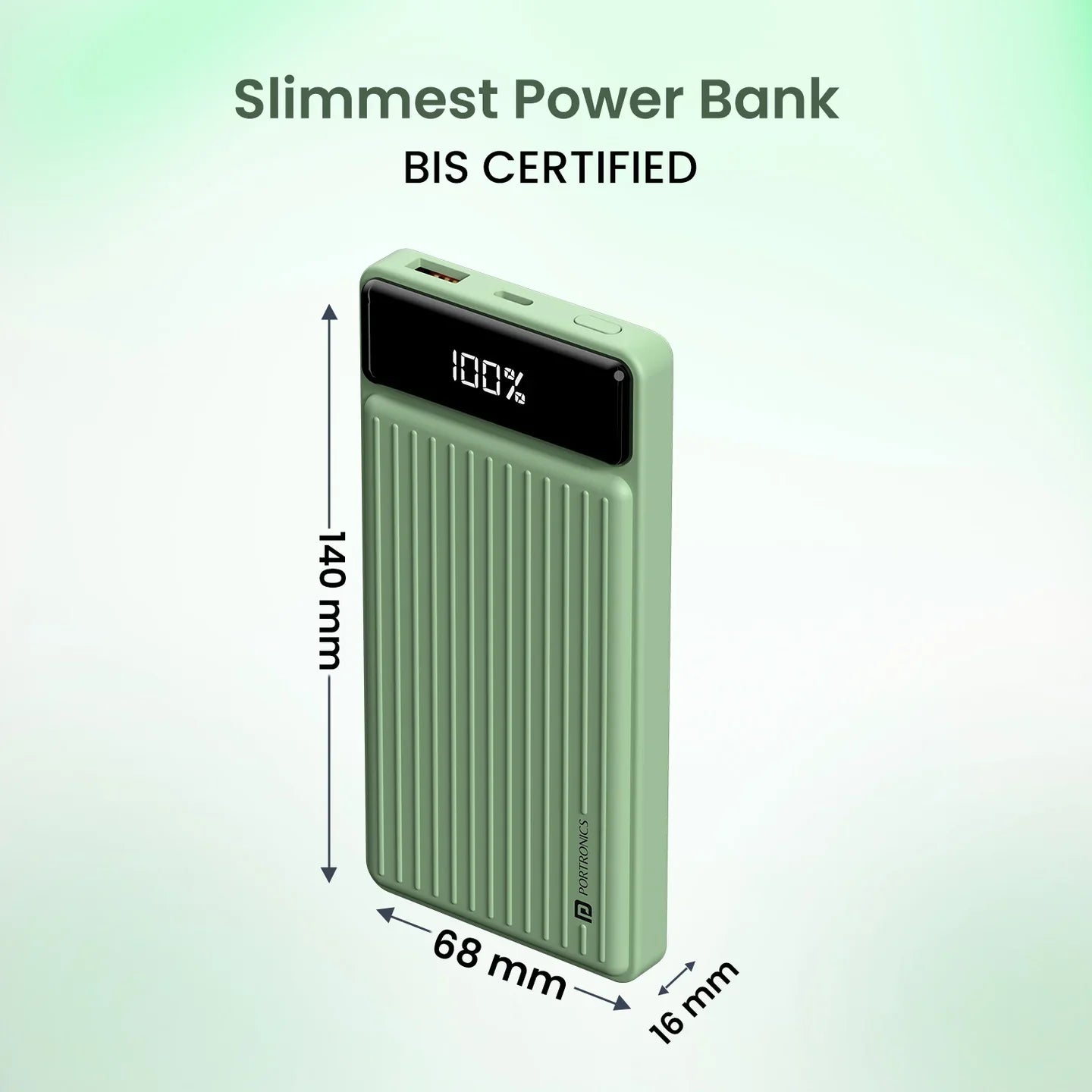 PORTRONICS Luxcell B Powerbank 10000 mAH | BIS Certified | Compact |Dual Port - | Buy Online at Shwetha Computers