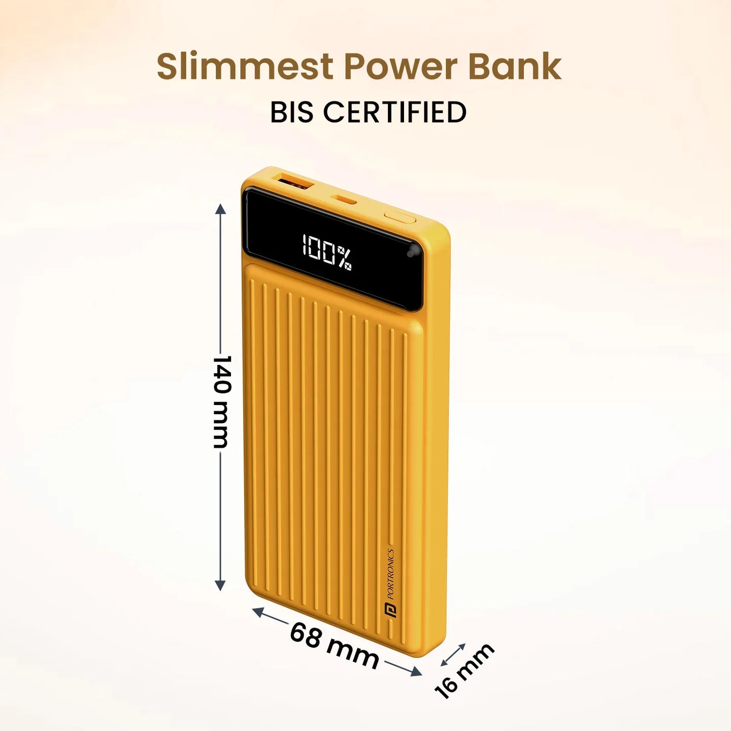 PORTRONICS Luxcell B Powerbank 10000 mAH | BIS Certified | Compact |Dual Port - | Buy Online at Shwetha Computers