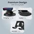 PORTRONICS Mobot 4 360*Degree Universal Mobile Holder | 2 Way Adjustable | 4-6.5 Inch Compatible Device | Aluminium Body| Portable & Foldable
