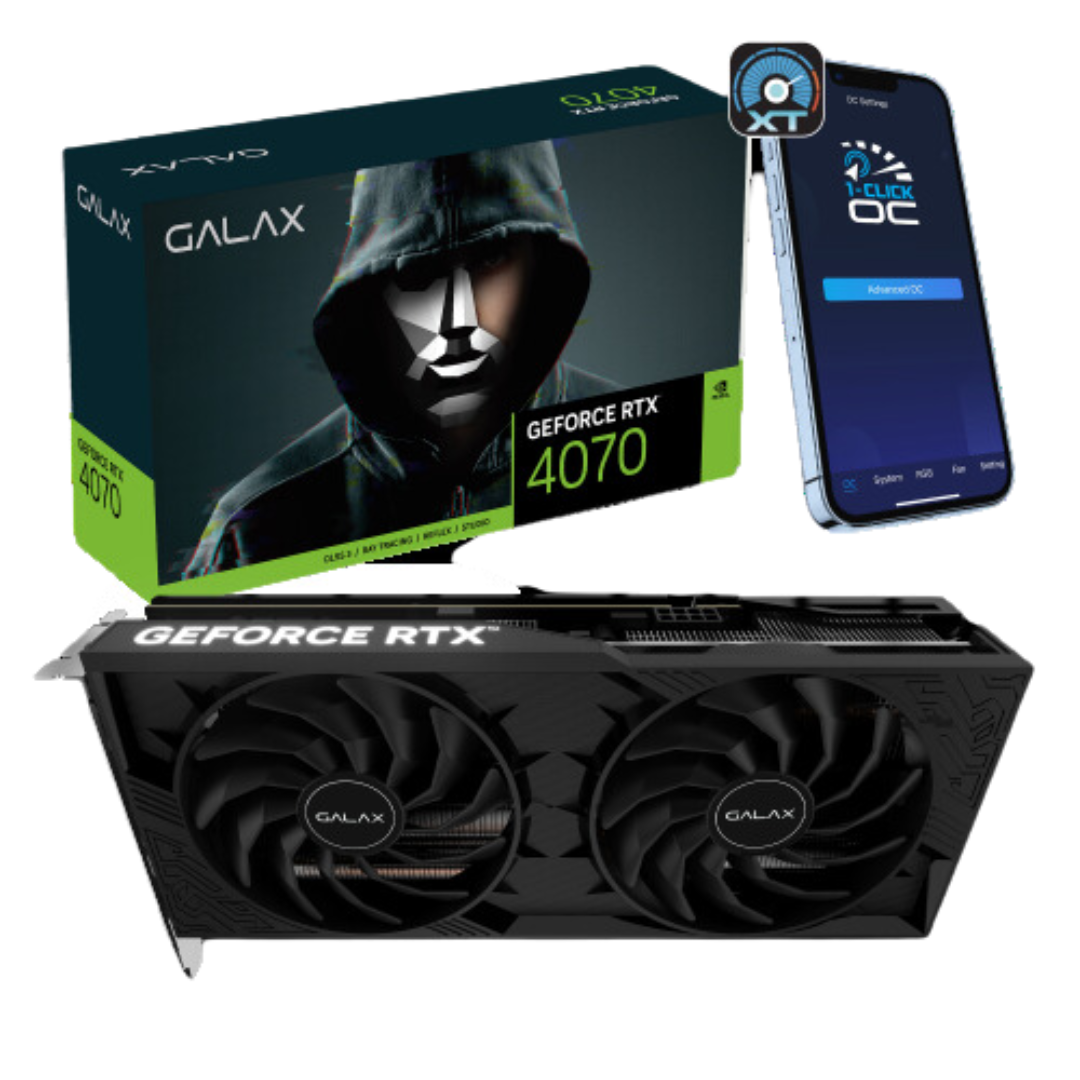 Galax RTX 4070 1 Click 2X OC 12GB D6 Graphic Card