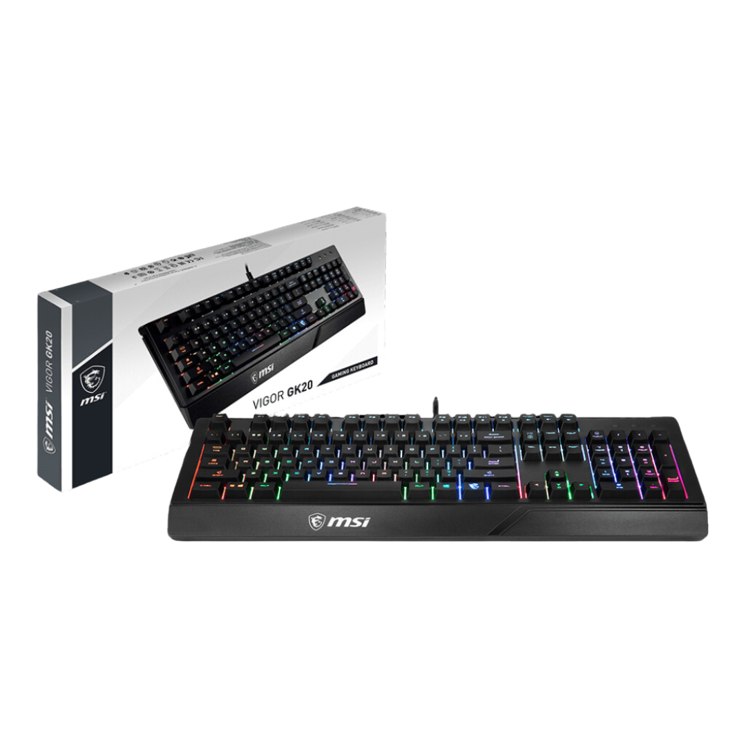 MSI Vigor GK20 USB Backlit Gaming Keyboard Black