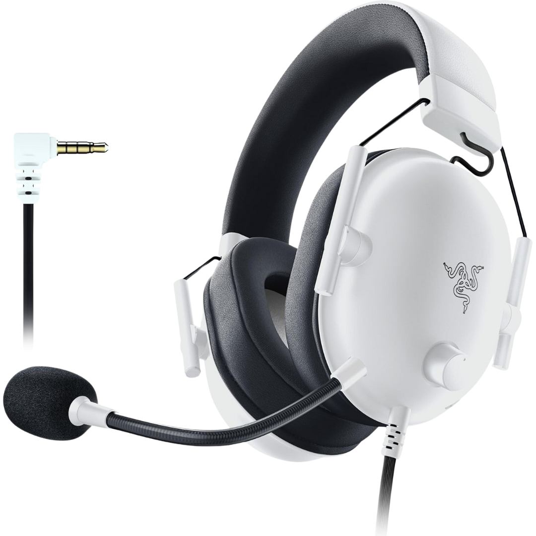 Razer BlackShark V2 X White Wired Esports Headphones