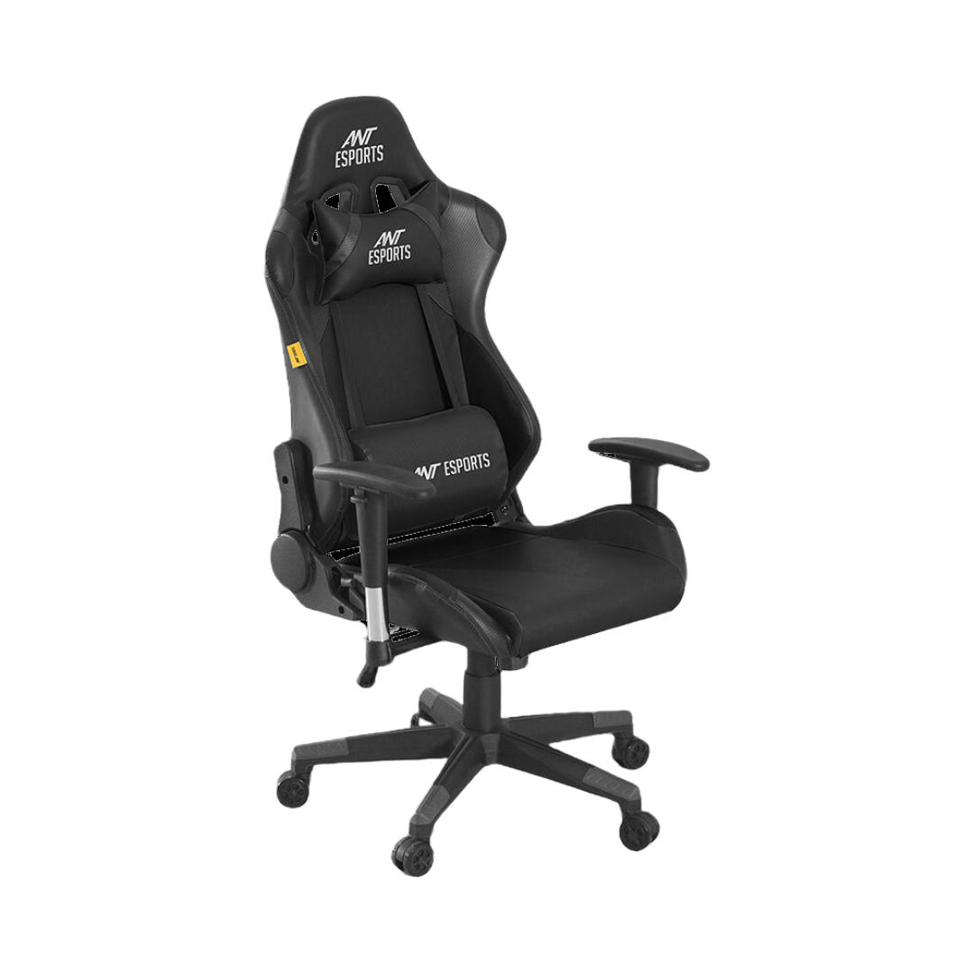 Ant Esports Carbon Gaming Chair Black - Adjustable Lumbar Support, 150-Degree Tilt, 4D Armrests