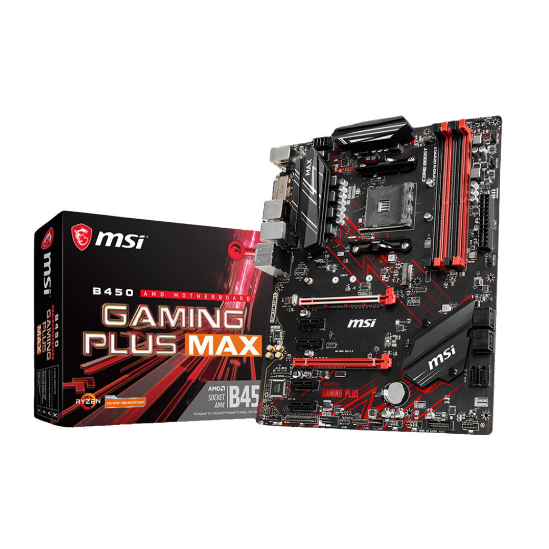 MSI B450 GAMING PLUS MAX AM4 Ryzen 64GB DDR4 4133MHz ATX Motherboard