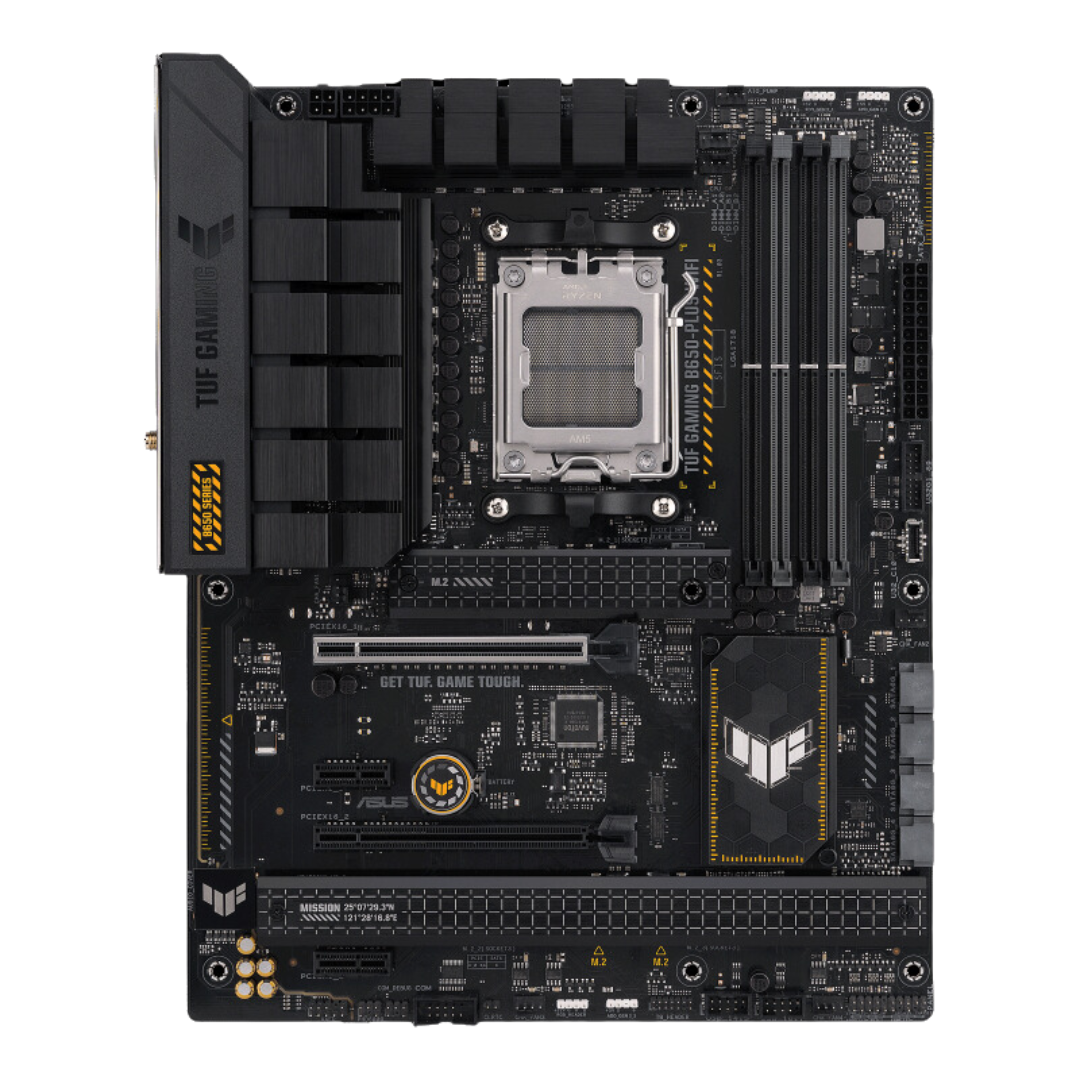 ASUS TUF Gaming B650 Plus Wi-Fi Motherboard - AMD Socket AM5, 128GB DDR5, PCIe 4.0, M.2 slots