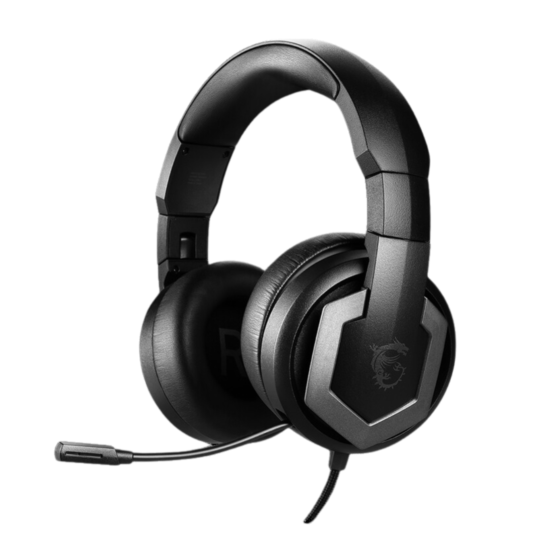 MSI Immerse GH61 Gaming Headset - 40mm Neodymium Drivers, USB/3.5mm Connector