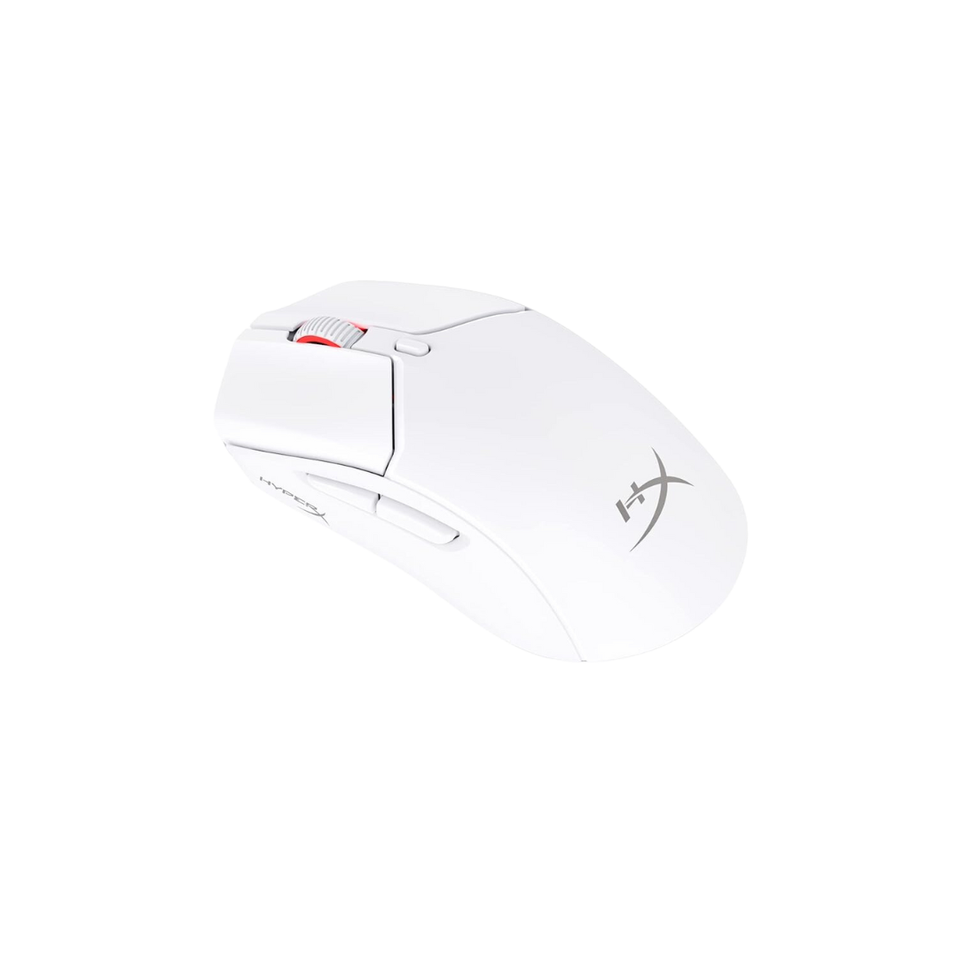 HyperX Pulsefire Haste 2 Wireless RGB Gaming Mouse (White) - 26000 DPI, 650 IPS, 100 Hour Battery Life